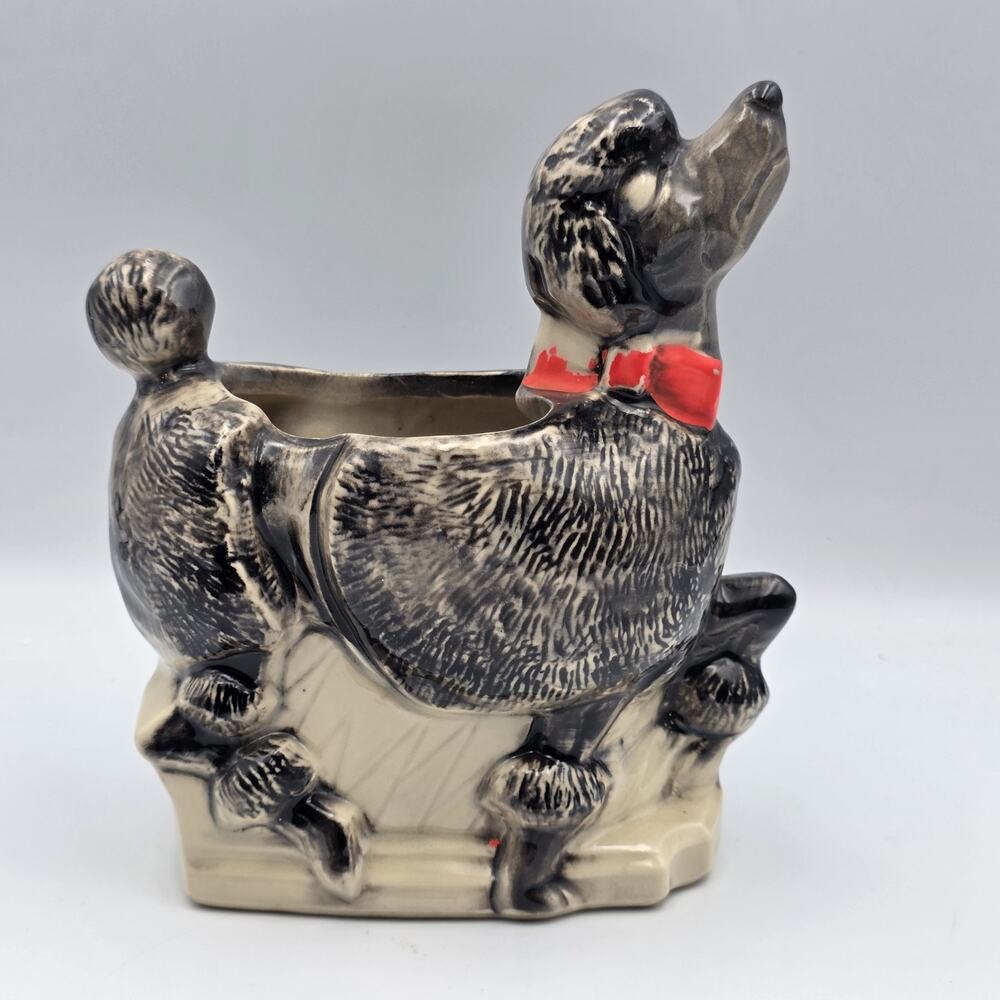 Vintage McCoy Snooty Poodle Planter 1950s
